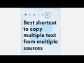 Want to copy text from multiple sources at once? try this! #shorts #ytshorts