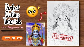 Celebrity Easy Lord Shree Ram Drawing for beginners| Part : 1 | Lord Shree Ram Outline Drawing Tutorial Net Worth
