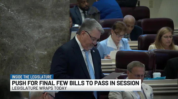 Push for final few bills to pass in legislative session