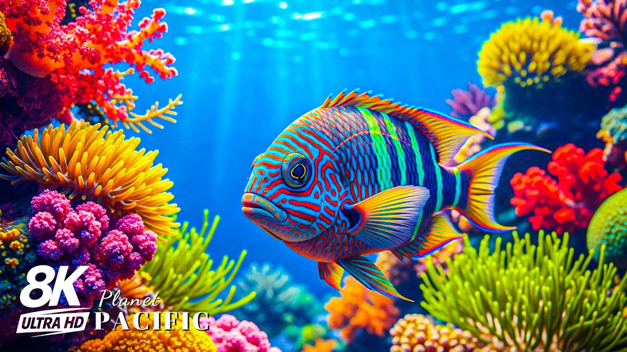 Best 8K Aquarium Experience 🐠 Jellyfish, Coral Reefs & Mesmerizing Underwater World