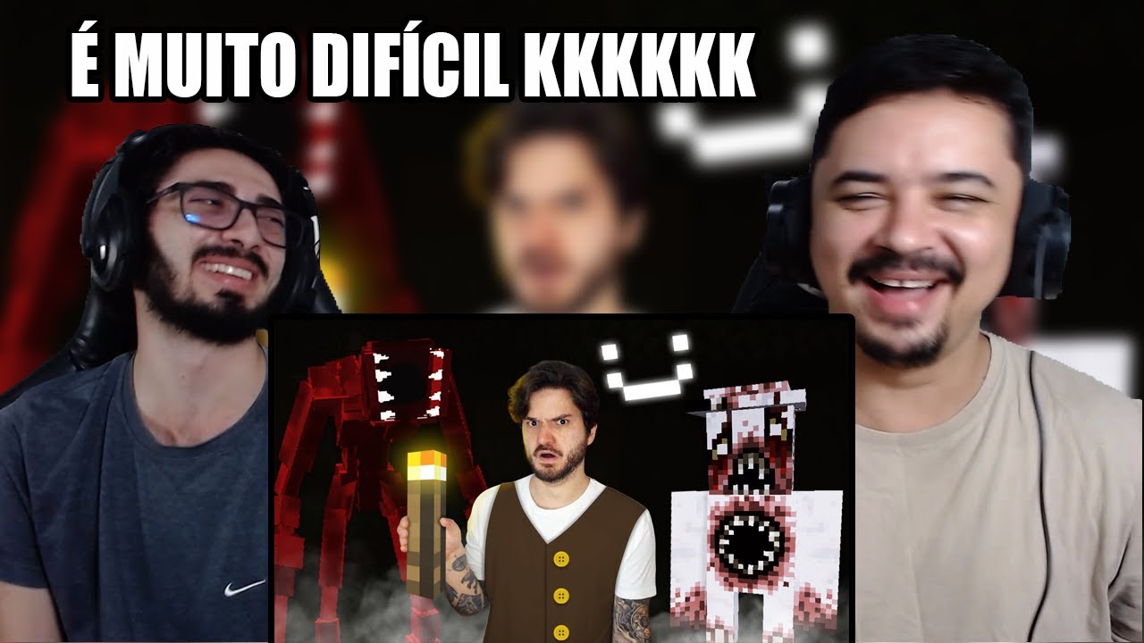 REACT EU INSTALEI 200 MODS PRA TRANSFORMAR O MINECRAFT EM UM JOGO DE TERROR! | Jazzghost