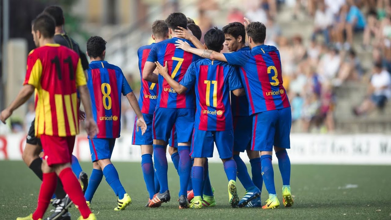 [HIGHLIGHTS] FUTBOL (COPA CAT): Manlleu - FC Barcelona B (1-3) - YouTube