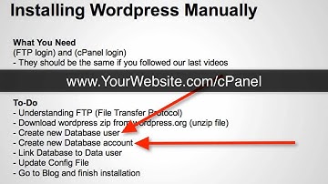 best video on How to install wordpress manually