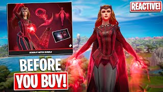 *NEW* SCARLET WITCH BUNDLE (Wanda Maximoff) Gameplay + Combos! Before You Buy (Fortnite)