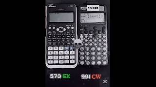 Casio fx 991 Cw vs 991 Ex speed test #calculator #education #trollface