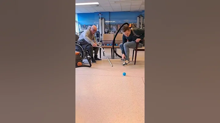 He creates fun games to play with the elderly at nursing homes. @bewegenisleven-joel