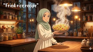 Making Fried Rice on a Rainy Evening ☔ Ghibli Inspired ASMR