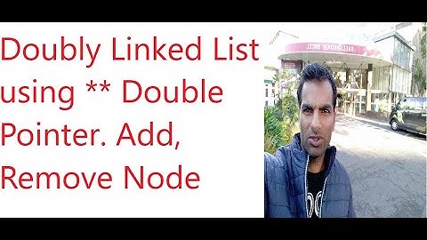 doubly linked list using double pointer