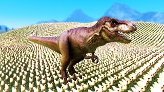 GIANT T-REX CRUSHES CHICKENS - UEBS - Ultimate Epic Battle Simulator