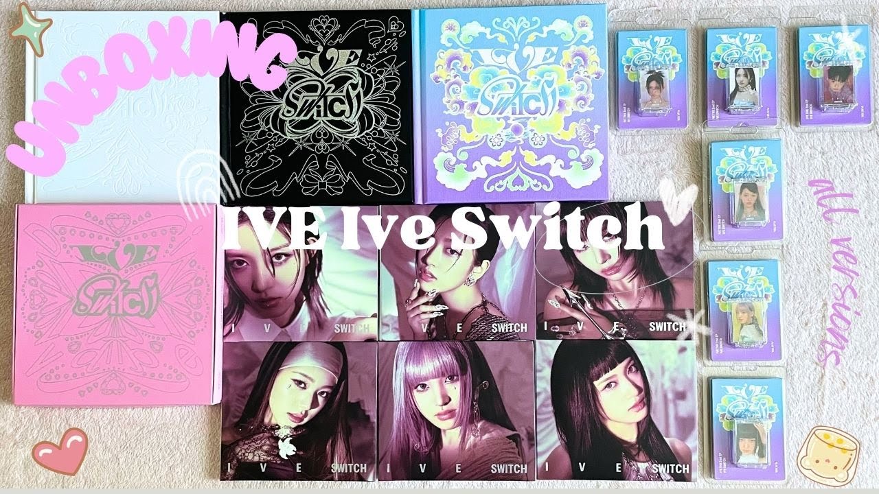 ☆*.｡. Распаковка 35+ альбомов IVE IVE SWITCH ☆* dive diaries ep.5