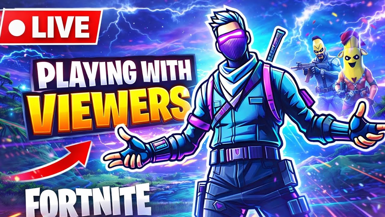 FORTNITE LIVE PLAYING WITH VIEWERS (JOIN NOW) - YouTube