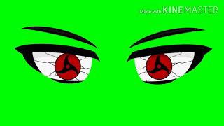 Itachi's mangekyou sharingan green screen with sound effect || Gacha Club version ||