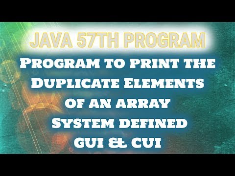 JAVA 57th Program||Program