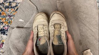 asmr trying to clean my shoes with a magic eraser screenshot 4