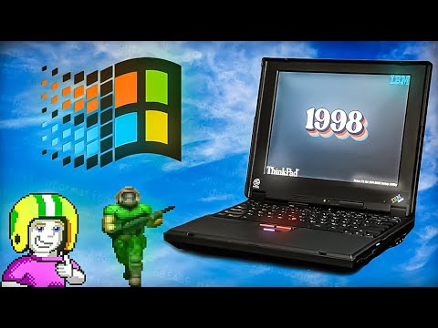 Видео: Топовый Ноутбук из 1998 года IBM ThinkPad 390E Ностальгия Windows 98!