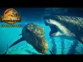 Battle royale aquatique avec le megalodon  jurassic world evolution 2