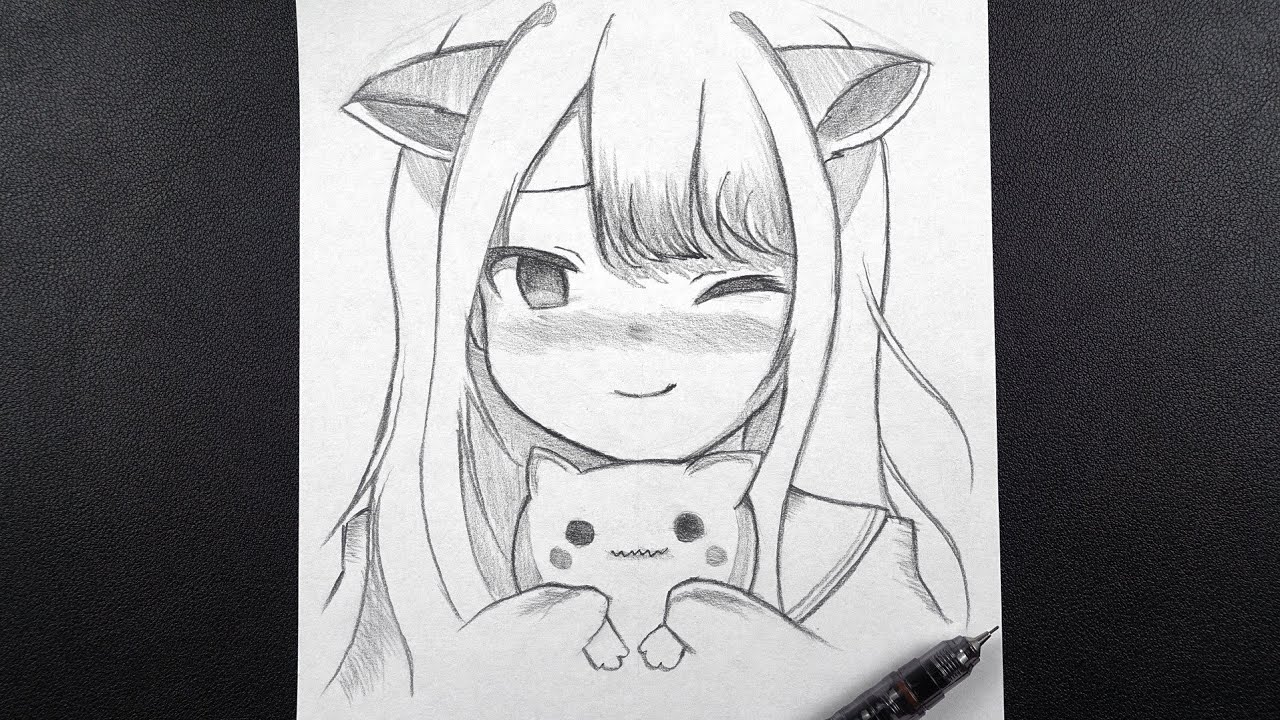 Easily Distracted By Anime And Sketching Anime Girl Drawing Hoodie |  TeeShirtPalace