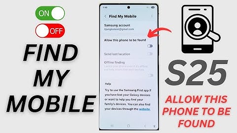 📱 How to Enable/Disable Find My Mobile "Allow This Phone to Be Found" on Galaxy S25/S25+/Ultra 🔍