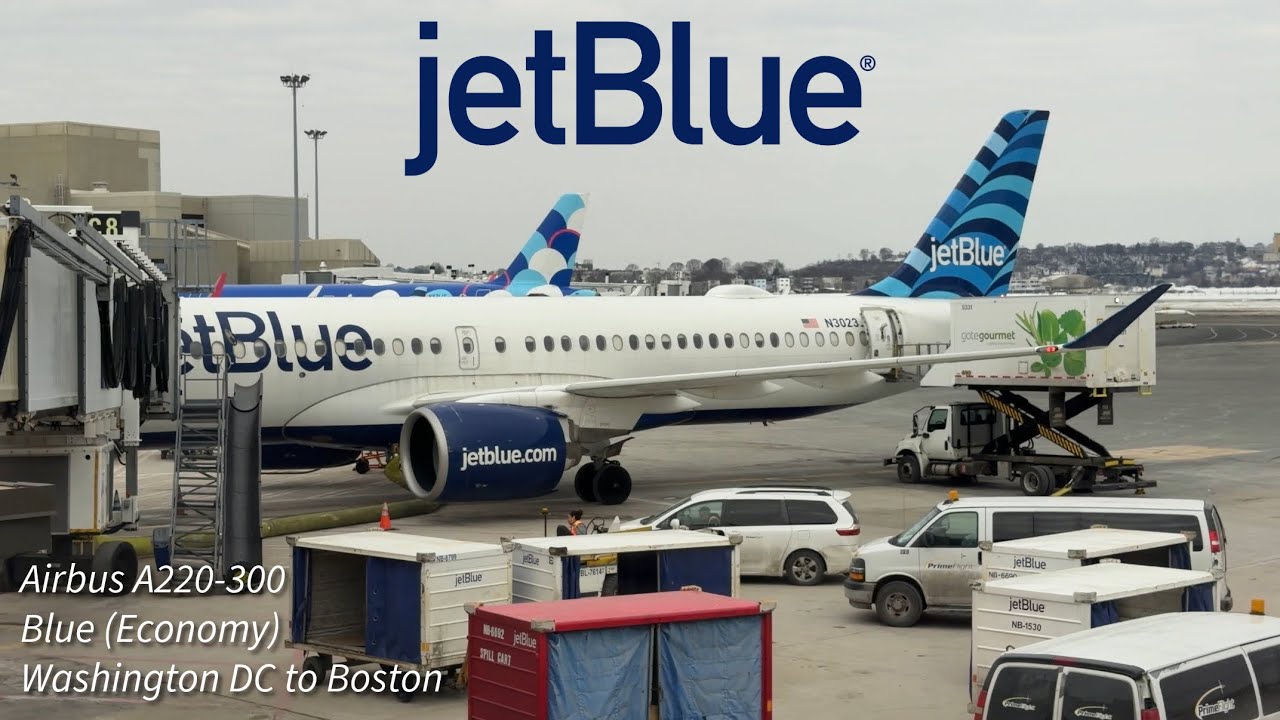 Trip Report #12 - JetBlue Airways - Airbus A220-300 - Blue - Washington DC to Boston