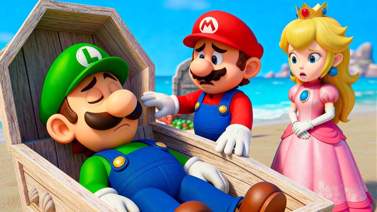 Luigi Is Gone … Mario and Peach Can’t Believe It! 💀🍄Super Mario Odyssey Story