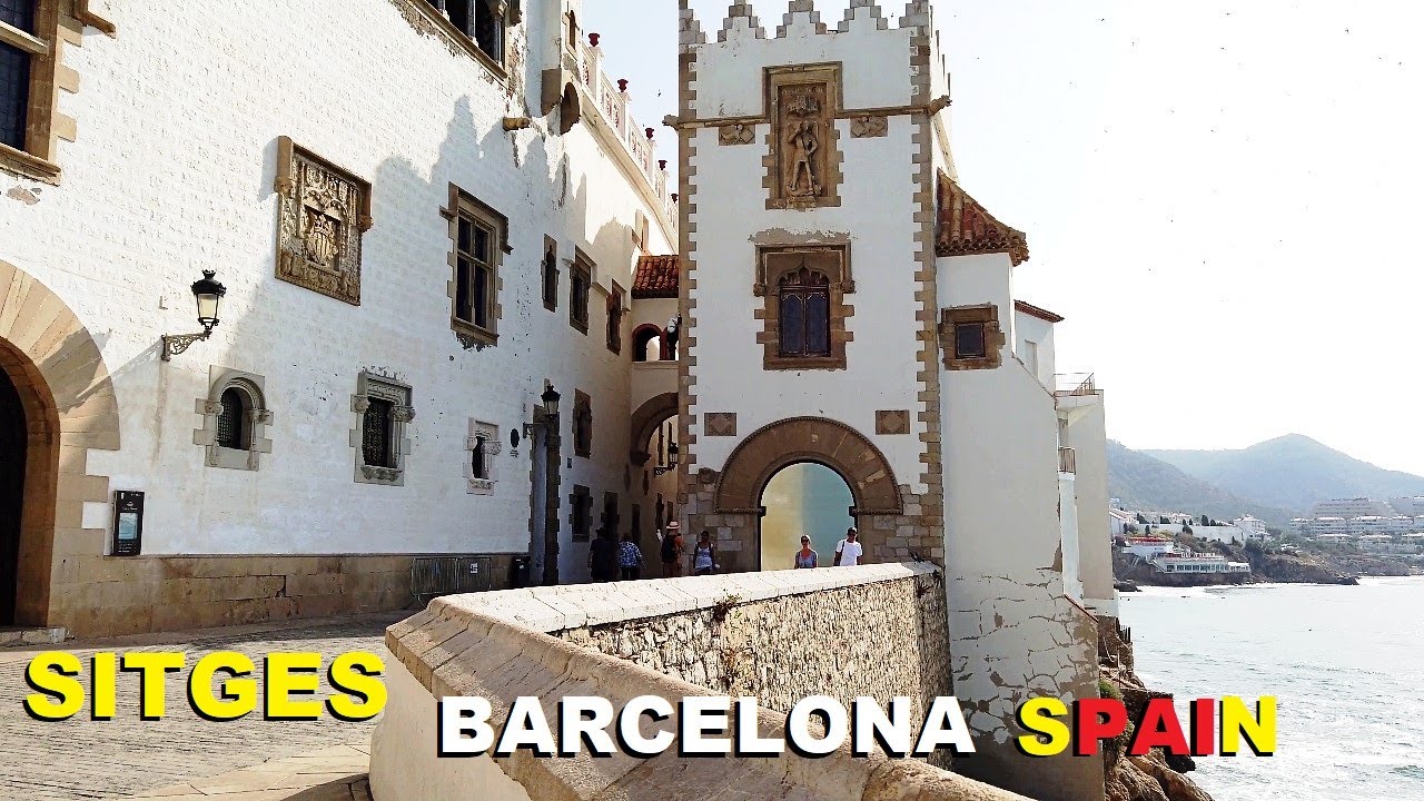 Sitges in Summer | Beautiful Spain Village | July 2023 Barcelona 4K