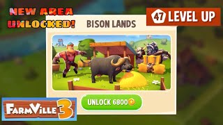 FARMVILLE 3: ANIMALS | iOS | Level 47 | New Area Unlocked: Bison Lands | Gameplay screenshot 3