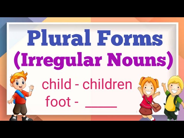 100 Singular Plural Nouns List Examples in Urdu or Hindi