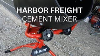 Harbor Freight concrete mixer part 1