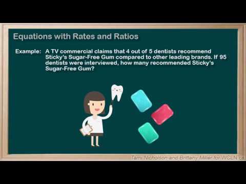 WCLN - Equations with Rates and Ratios