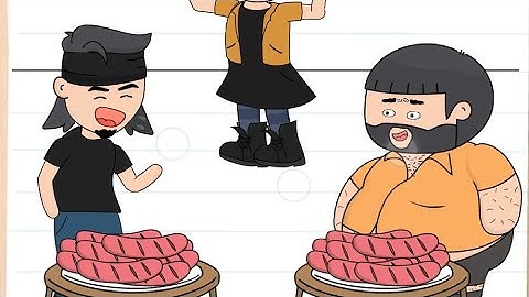 brain test 4 level 94 solution | brain test 4 level 94 Uncle Bubba must win this eating contest!