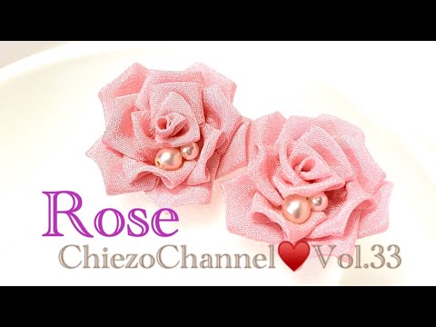 ChiezoChannel☆Vol.33】バラのピアスの作り方 - YouTube