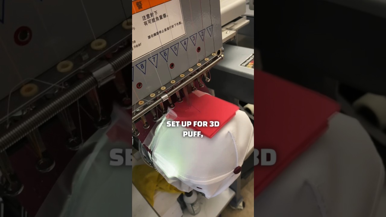 How to do 3d puff embroidery on Otto mid profile snapbacks