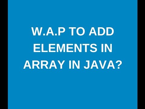 Write a java