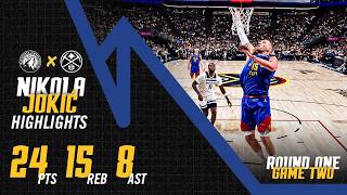 Nikola Jokić 24 PTS/15 REB/8 AST Game Two | Denver Nuggets Full Game Highlights