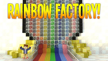 Minecraft: RAINBOW FACTORY! -Find The 8 Buttons! -Custom Map!
