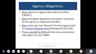 Basics of the Right-to-Know Law - 9/7/2022