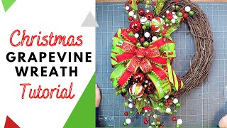 Simple Christmas Grapevine Wreath! | DecoExchange Tutorial