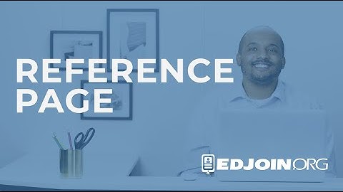 EDJOIN Application Process: Reference Page