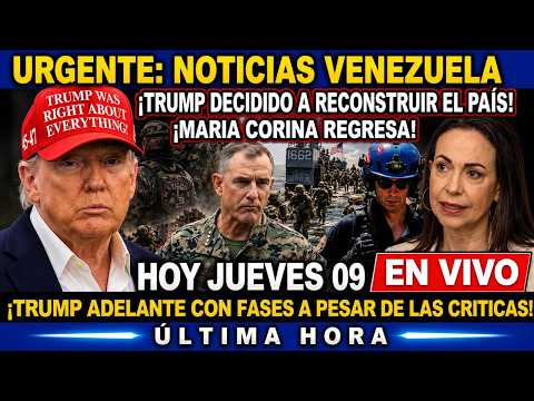 🚨 ÚLTIMA HORA 🔴 ¡URGENTE TRUMP ENVÍA AYUDA PARA RECONSTRUIR VENEZUELA! ¿NEGÓ ESTAR EN COTRA DE MCM?