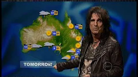 Alice Cooper weather update - ROVE (Australia)