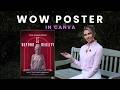 Create a WOW #poster in #canva ( Step-by-Step #tutorial )