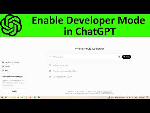 How to Enable Developer Mode in ChatGPT?