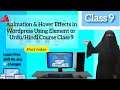 👉 “Add Animations &amp; Hover Effects in WordPress Using Elementor | Urdu/Hindi Course (Class 9)”