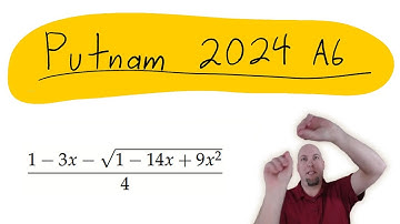 2024 Putnam Math Competition - Question A6 - Determinant involving (1 - 3x - sqrt(1 - 14x + 9x^2))/4