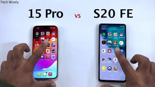 iPhone 15 Pro vs SAMSUNG S20 FE - Speed Test