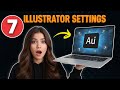 7 Illustrator Settings You NEED to Change on PC | Workflow Speed (2025)