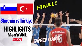 Slovenia vs Türkiye [FULL GAME] (5-6-2024) - Men's VNL 2024 | Volleyball nations league 2024