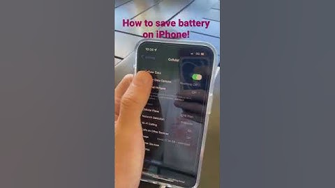 How to make your iPhone battery last longer!