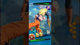 Dragonball Legends Red Ultra Rarity Super Saiyan Goku Wins Blow Exchange On Android 18 Ryona