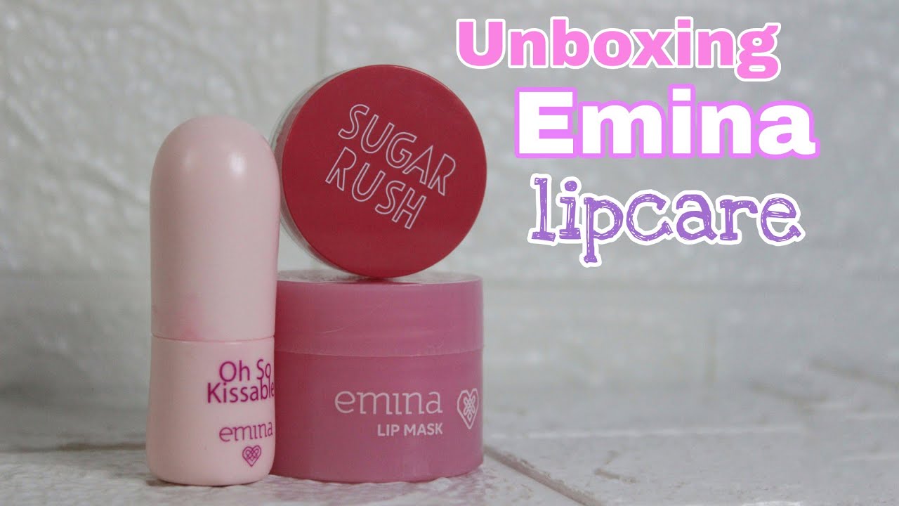 UNBOXING EMINA LIP CARE EMINA LIP MASK EMINA, TINTED BALM STICK